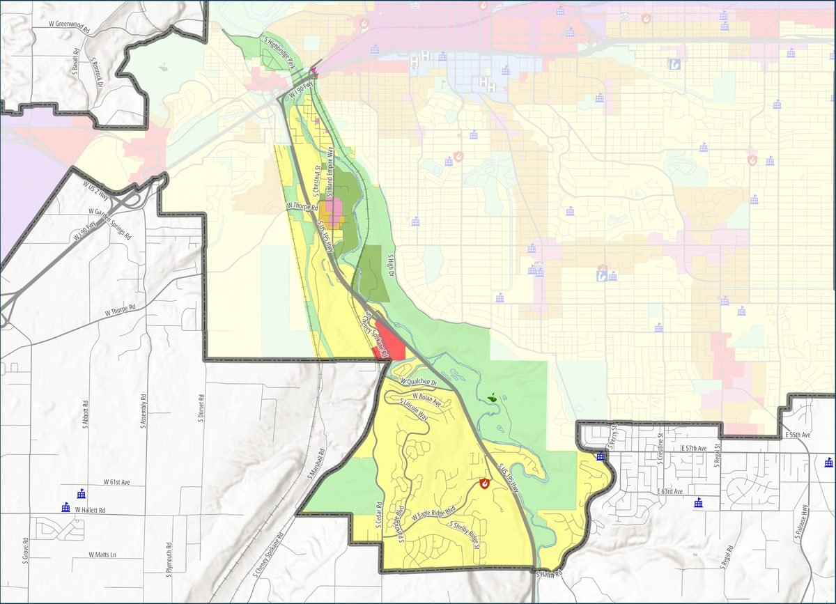 Full Latah / Hangman map if the proposal is approved