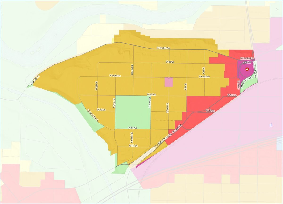 Full Browne's Addition map if the proposal is approved