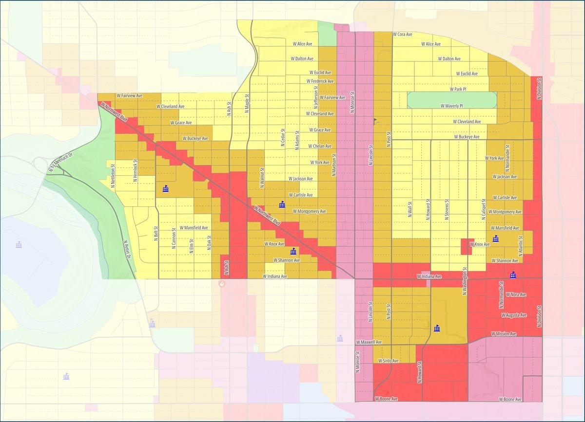 Full Emerson / Garfield map if the proposal is approved