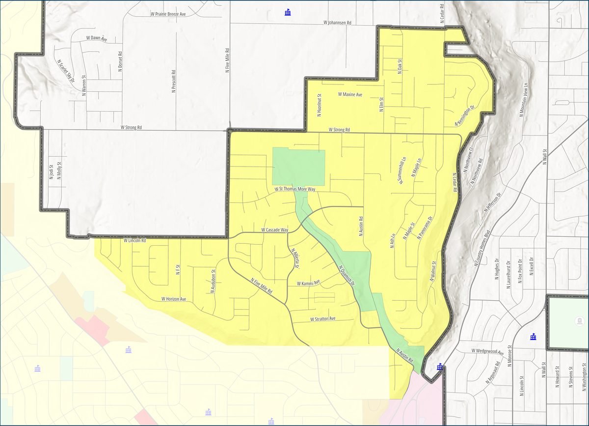 Full Five Mile Prairie map if the proposal is approved