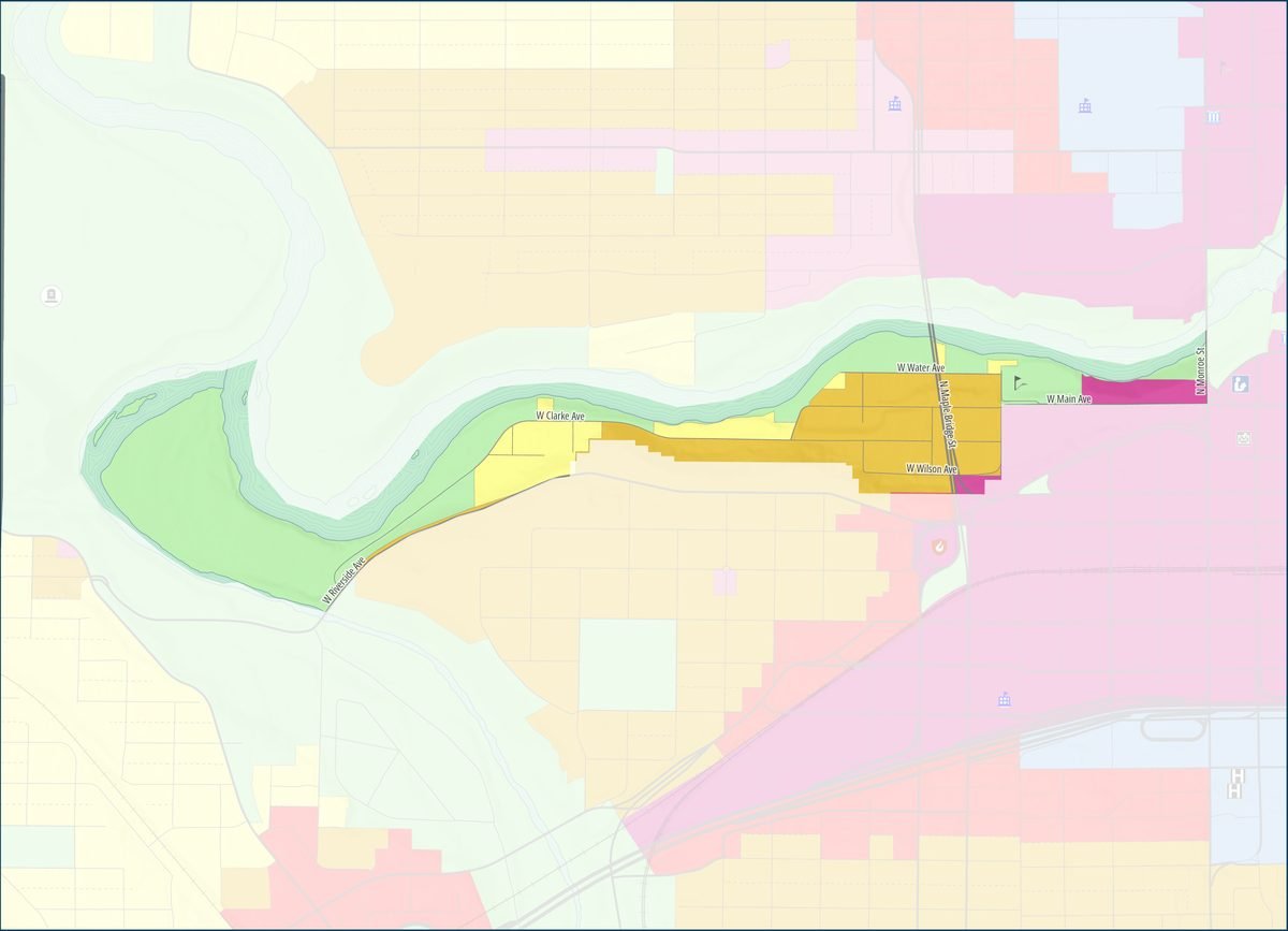 Full Peaceful Valley map if the proposal is approved