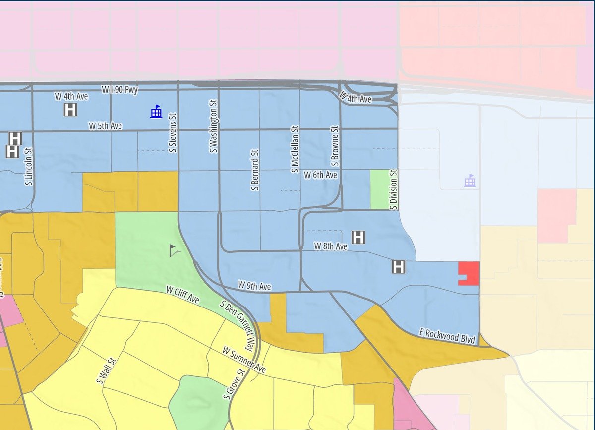 Cliff / Cannon — Northeast if the proposed map is approved