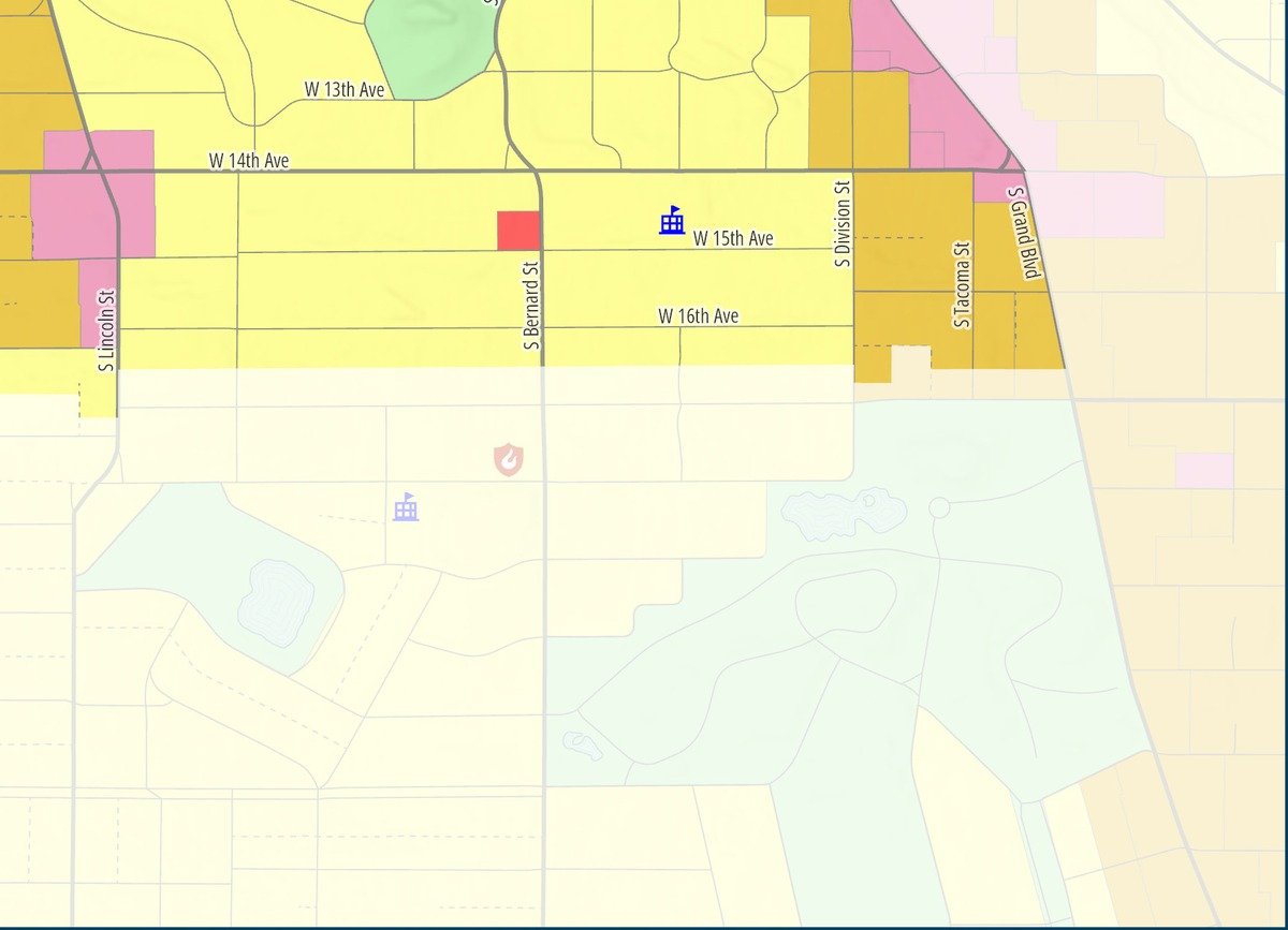 Cliff / Cannon — Southeast if the proposed map is approved