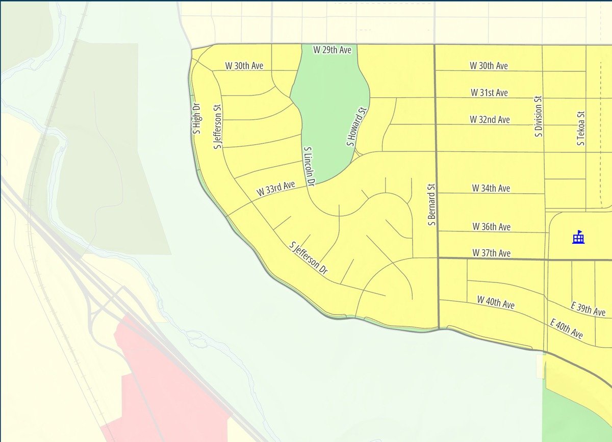 Comstock — Northwest if the proposed map is approved