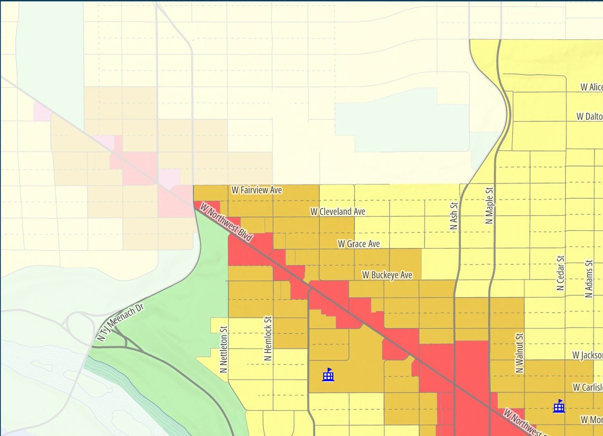 Emerson / Garfield — Northwest if the proposed map is approved
