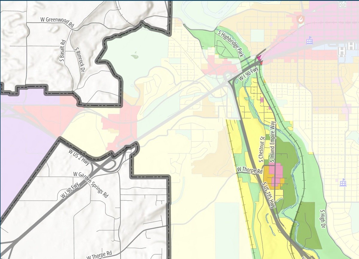 Latah / Hangman — Northwest if the proposed map is approved