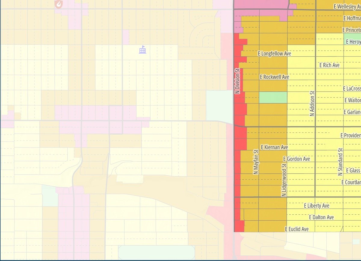 Nevada Heights — Southwest if the proposed map is approved