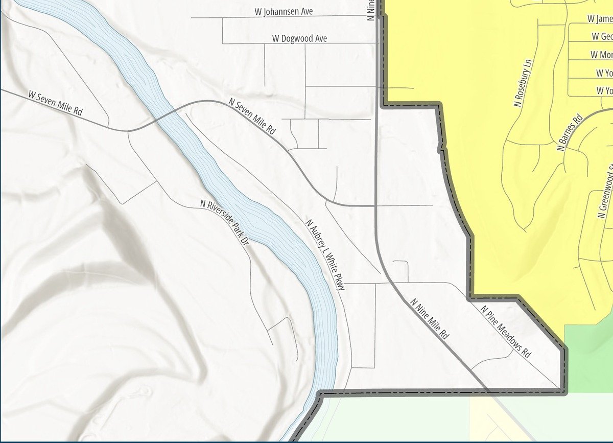North Indian Trail — Southwest if the proposed map is approved