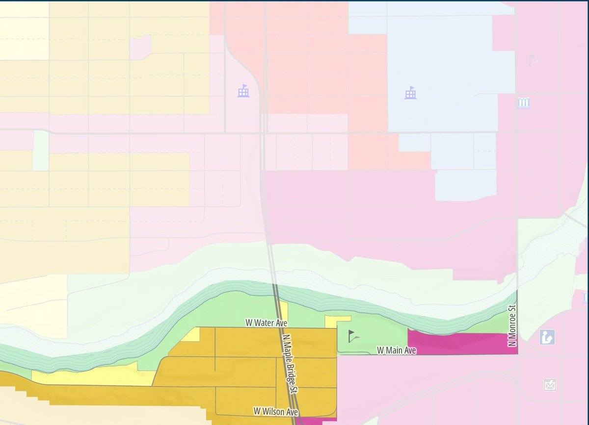 Peaceful Valley — Northeast if the proposed map is approved